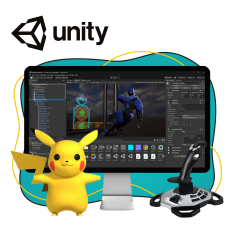 Мир игр на Unity 2D на популярном движке + AI-помощники - КИБЕРшкола программирования для детей, компьютерные курсы для школьников, начинающих и подростков - KIBERone г. Белогорск