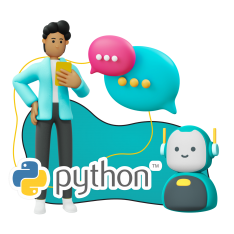 Умный чат-бот на Python - КИБЕРшкола программирования для детей, компьютерные курсы для школьников, начинающих и подростков - KIBERone г. Белогорск