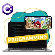 Программирование на C#. Удивительный мир 2D-игр - КИБЕРшкола программирования для детей, компьютерные курсы для школьников, начинающих и подростков - KIBERone г. Белогорск